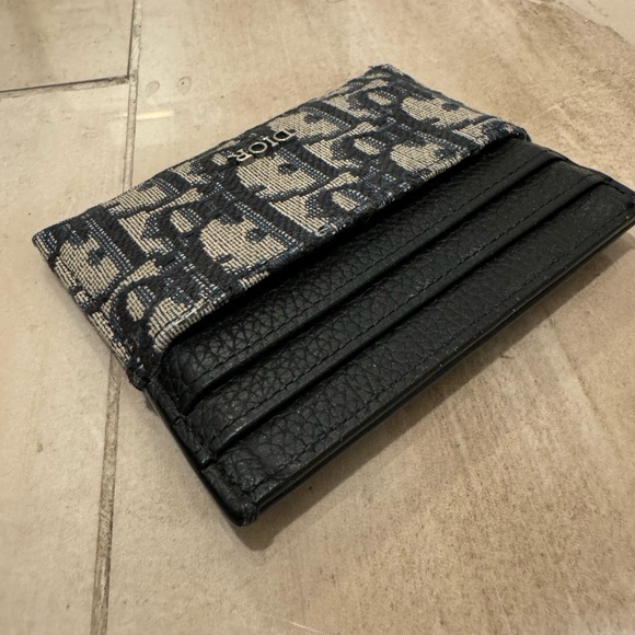 DIOR MENS CARDHOLDER. OBLIQUE cardholder. - Picture 3 of 11